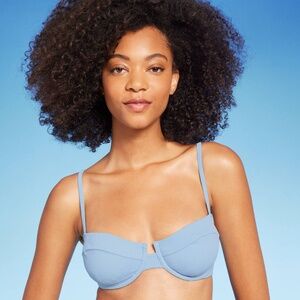 WOMEN'S RIBBED SHADE & SHORE BIKINI TOP -- NEW WITH TAGS!!